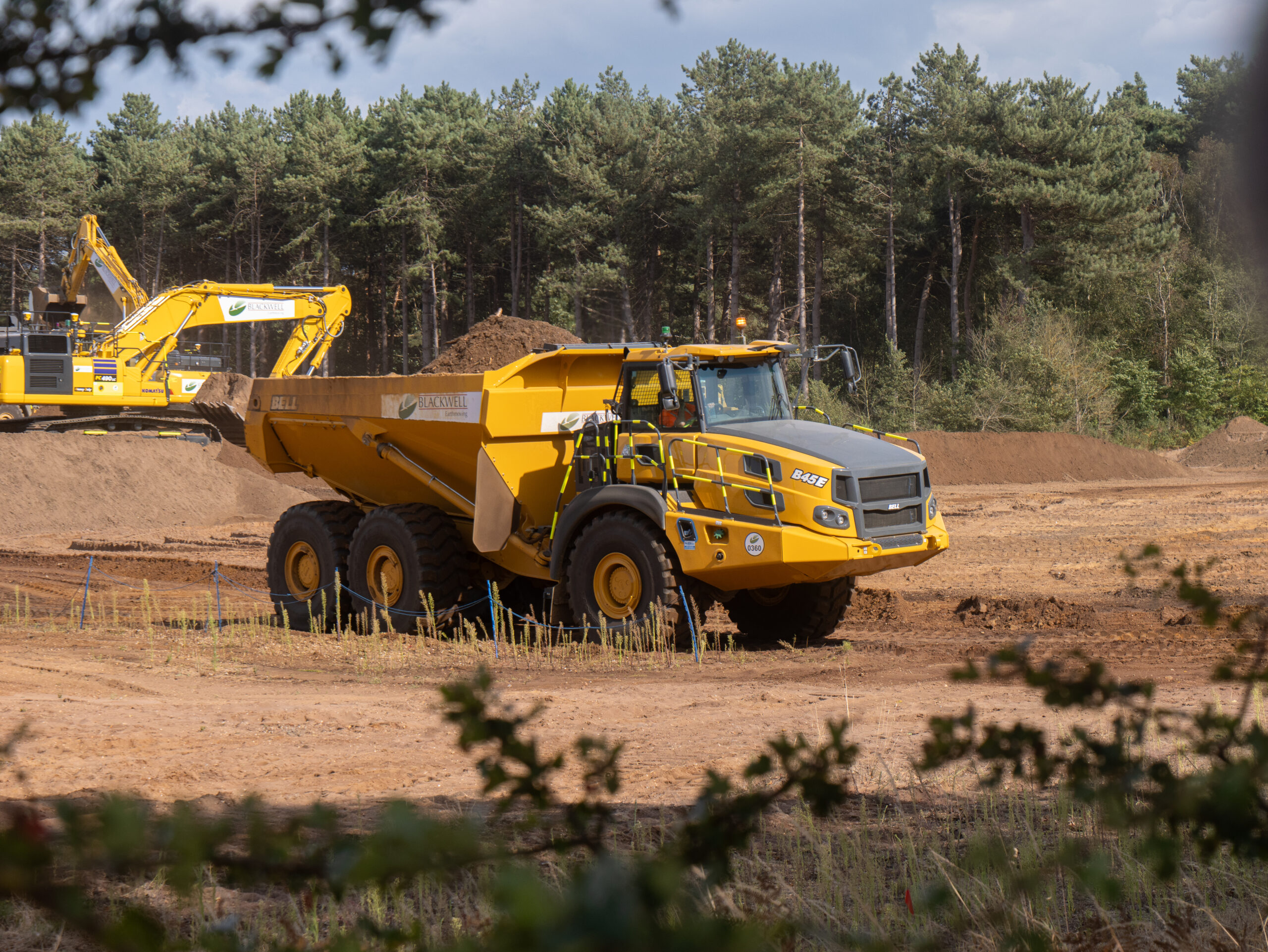 Earthworks at Sizewell C August 2024